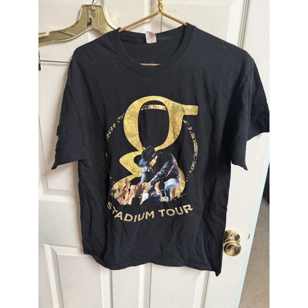 Garth Brooks World Tour 2014-16 Tour Black Stadium Tour Lot Of 2 Large 40w Shirt